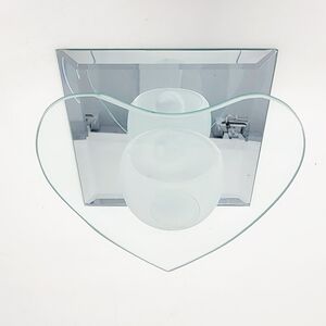 Votive Tea light glass heart Candle holder